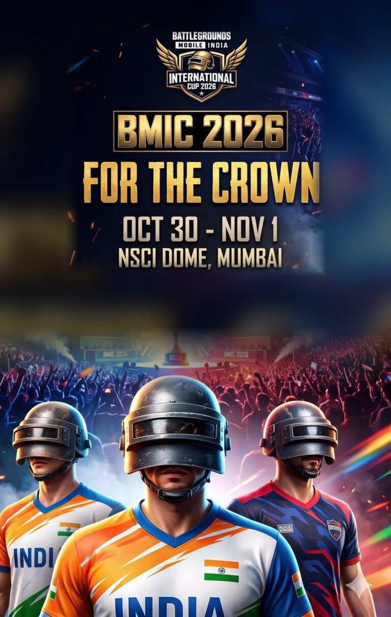 BMIC 2026 For the Crown: BGMI International Cup, Oct 30 to Nov 1 at NSCI Dome, Mumbai